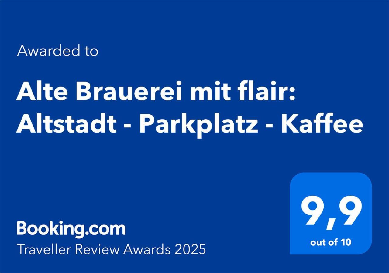 Alte Brauerei Mit Flair: Altstadt - Parkplatz - Kaffee Kitzingen Exterior photo